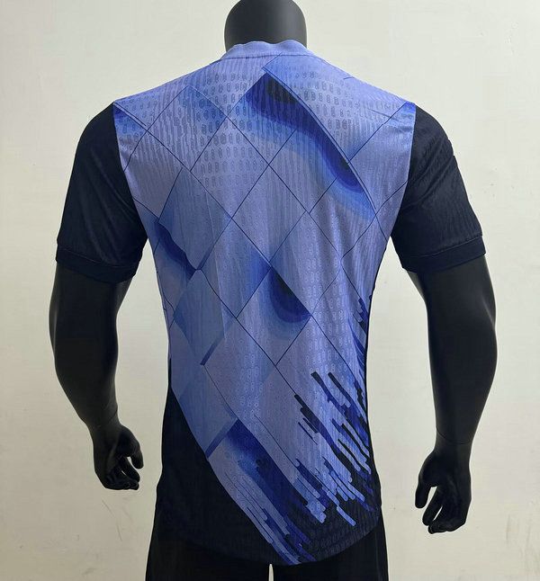 Camiseta Mónaco azul y morada versión jugador