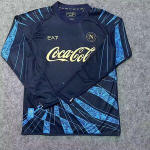 Camiseta Napoli 202627 Concepto negro manga larga