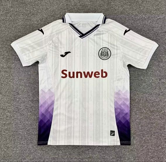 Camiseta de futbol RSC Anderlecht segunda equipacion 2025 2026 blanco vista frontal