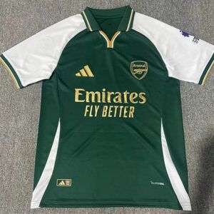Camiseta de futbol Arsenal FC edicion especial 2025 2026 verde y blanco vista frontal kkgoolcamiseta
