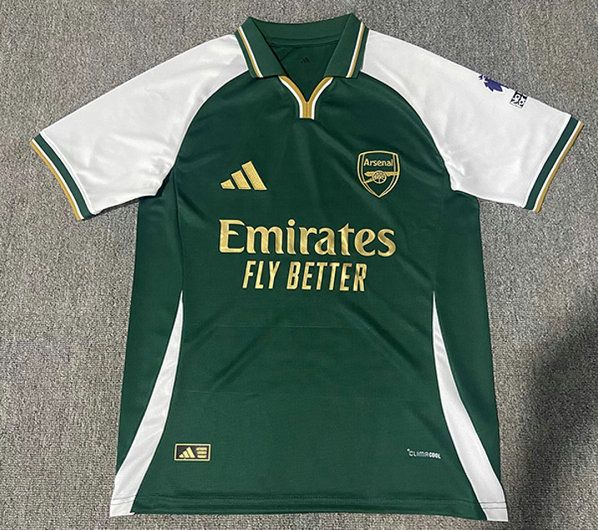 Camiseta de futbol Arsenal FC edicion especial 2025 2026 verde y blanco vista frontal kkgoolcamiseta