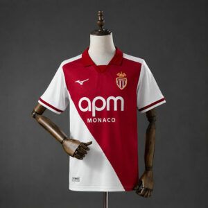Camiseta de futbol AS Monaco primera equipacion local 2026 2027 roja y blanca kkgoolcamiseta