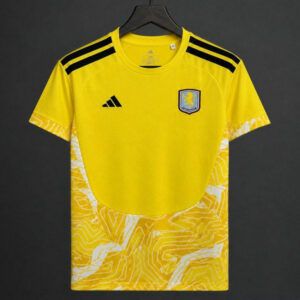 Camiseta de futbol Aston Villa portero 2025 2026 amarillo vista frontal kkgoolcamiseta