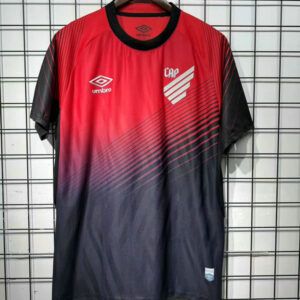 Camiseta de futbol Athletico Paranaense primera equipacion 2025 2026 rojo y negro vista frontal