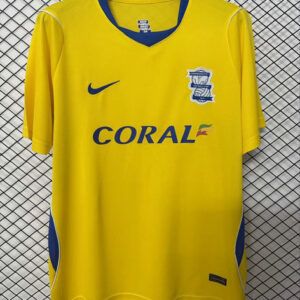 Camiseta de futbol Birmingham City segunda equipacion 2025 2026 amarillo y azul vista frontal kkgoolcamiseta