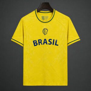 Camiseta de futbol Brasil x Corinthians edicion especial 2025 2026 amarilla kkgoolcamiseta