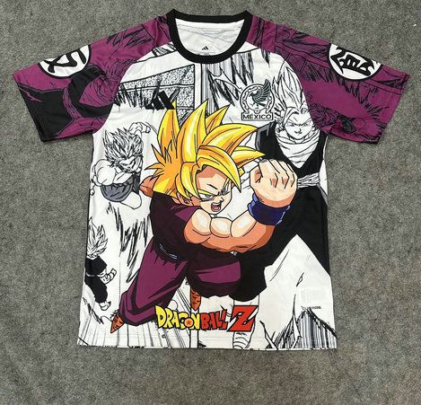 Camiseta de futbol Seleccion de Mexico edicion especial Dragon Ball Z Gohan 2026 2027 kkgoolcamiseta