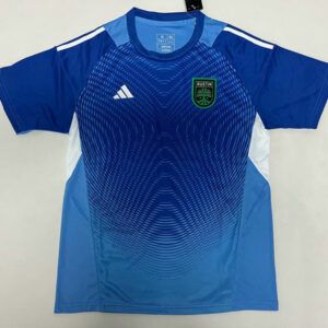 Camiseta de futbol de portero Austin FC 2025 2026 azul vista frontal