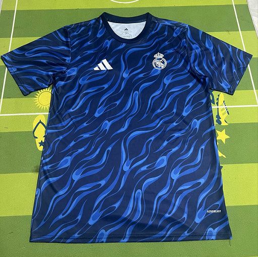 Camiseta Real Madrid entrenamiento azul 2025 2026 vista frontal