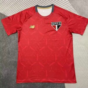 Camiseta Sao Paulo FC rojo 2025 2026 vista frontal