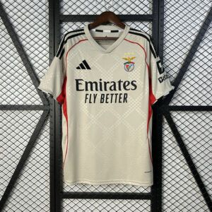 Camiseta de futbol SL Benfica tercera equipacion 2025 2026 beige vista frontal