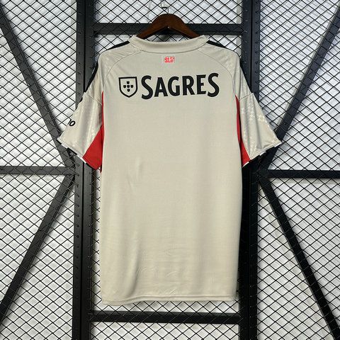 Camiseta SL Benfica tercera equipacion 2025 2026 beige vista trasera