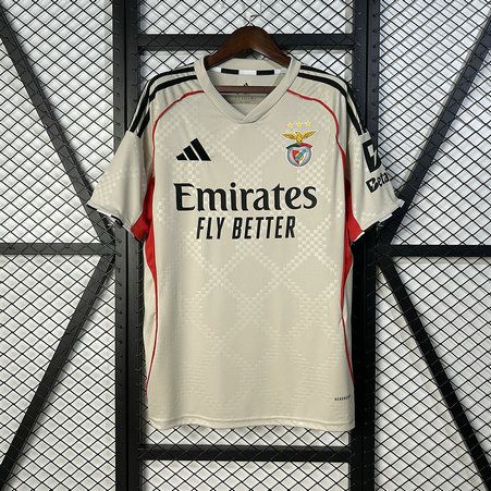 Camiseta de futbol SL Benfica tercera equipacion 2025 2026 beige vista frontal