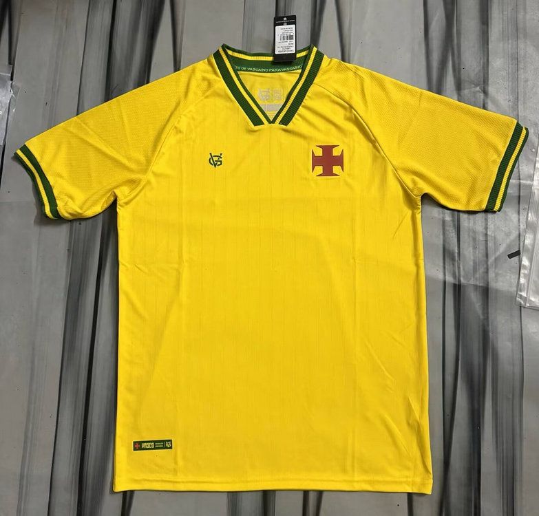 Camiseta de futbol Vasco da Gama entrenamiento 2026 2027 amarilla kkgoolcamiseta