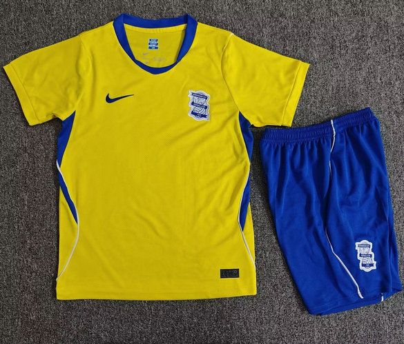 Conjunto de futbol Birmingham City segunda equipacion ninos 2026 2027 amarillo azul kkgoolcamiseta