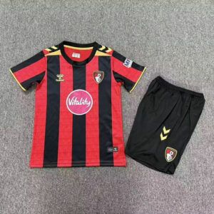 Conjunto de futbol Bournemouth primera equipacion ninos 2026 2027 rojo negro kkgoolcamiseta