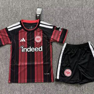 Conjunto de futbol Eintracht Frankfurt primera equipacion ninos 2026 2027 negro rojo kkgoolcamiseta