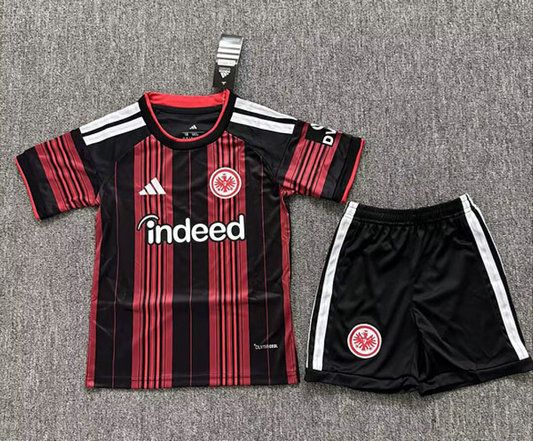 Conjunto de futbol Eintracht Frankfurt primera equipacion ninos 2026 2027 negro rojo kkgoolcamiseta