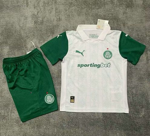 Conjunto Infantil Palmeiras Away Blanco 2025/26