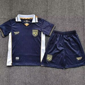 Conjunto de futbol Seleccion de Panama tercera equipacion ninos Mundial 2026 azul marino dorado kkgoolcamiseta