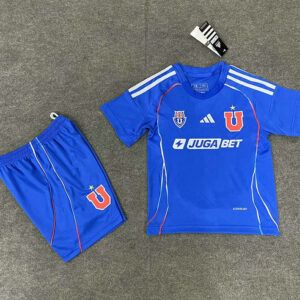 Conjunto camiseta y pantalon Universidad de Chile ninos primera equipacion 2025 2026