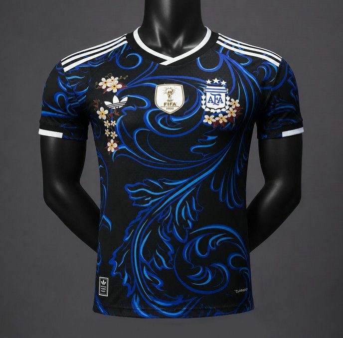 Camiseta de futbol Argentina edicion especial floral version jugador 2026 kkgoolcamiseta