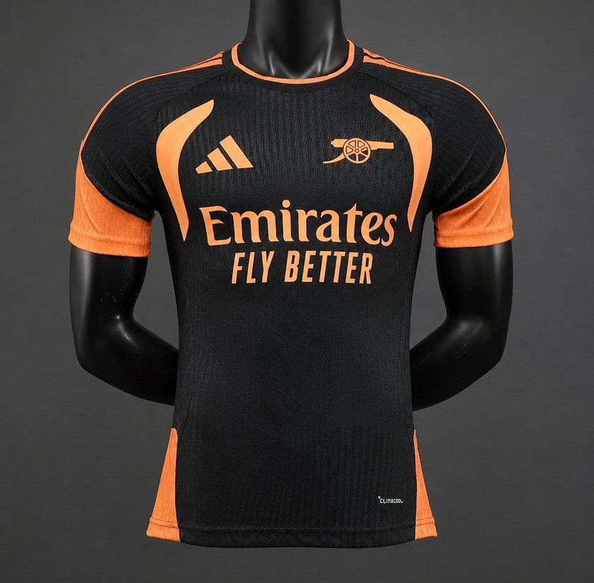 Camiseta arsenal entrenamiento negra version jugador 2026 2027 kkgoolcamiseta