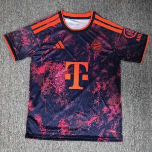 Camiseta Bayern Munich tercera equipacion 2026 2027 azul marino y magenta kkgool camiseta