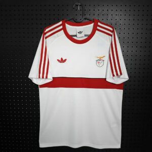 Camiseta Benfica edicion retro blanco 2026 2027 con franja roja kkgool camiseta