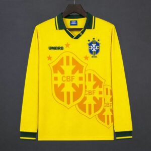 Camiseta brasil vintage 1994 local manga larga kkgoolcamiseta