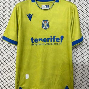 Camiseta CD Tenerife tercera equipacion 2026 2027 amarillo lima y azul kkgoolcamiseta