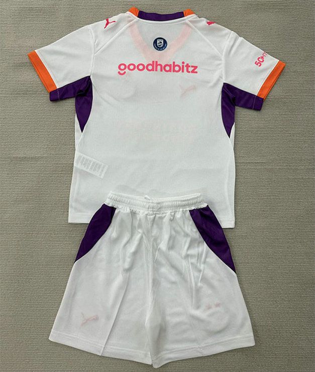 Conjunto PSV Eindhoven segunda equipacion ninos 2026 2027 blanco naranja vista trasera