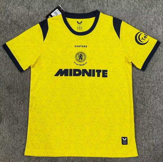Camiseta Middlesbrough tercera equipacion 2026 2027 amarilla con detalles azul marino kkgoolcamiseta