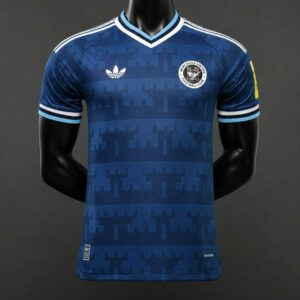 Camiseta de futbol Newcastle United segunda equipacion version jugador 2026 2027 azul marino patron de castillos kkgoolcamiseta