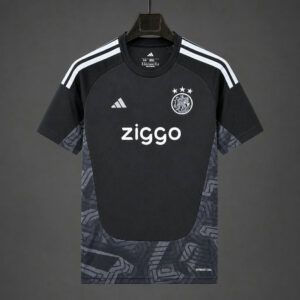 Camiseta portero Ajax negro 2026 2027 detalles gris camuflaje kkgoolcamiseta