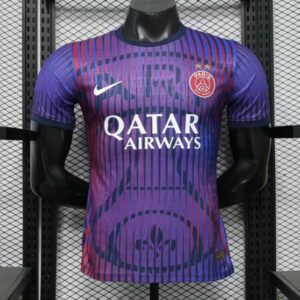 Camiseta de futbol PSG edicion especial violeta 2 estrellas version jugador 2026 2027 morada roja kkgoolcamiseta