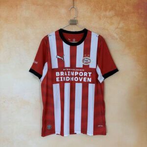 Camiseta PSV Eindhoven primera equipacion 2026 2027 rojiblanca con cuello negro kkgoolcamiseta