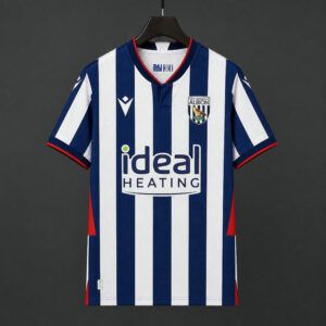Camiseta West Bromwich Albion primera equipacion 2026 2027 a rayas azul marino y blancas kkgoolcamiseta