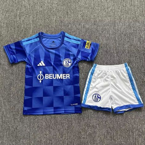 Conjunto Schalke 04 primera equipacion nino 2026 2027 kkgoolcamiseta