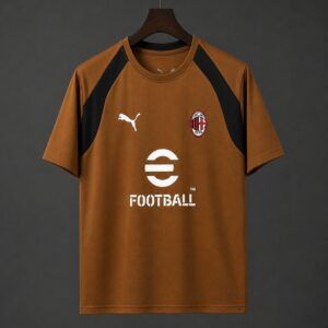 Camiseta ac milan entrenamiento 2026 2027 marron kkgoolcamiseta