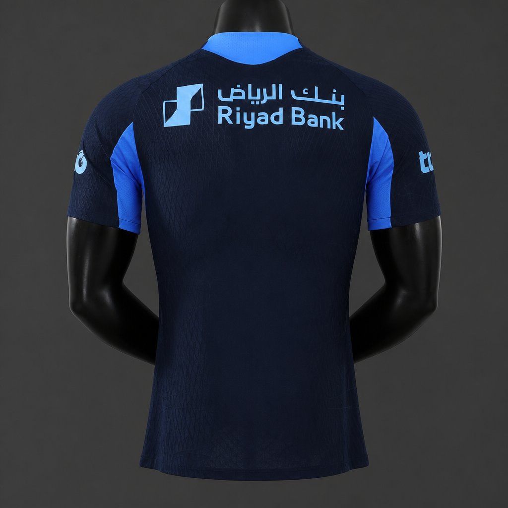 Camiseta al hilal azul marino segunda equipacion 2026 2027 version player kkgool