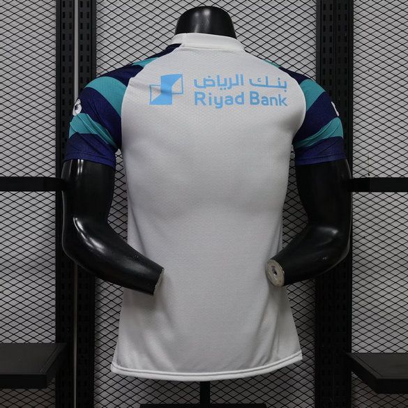 Vista trasera camiseta al hilal entrenamiento blanco jugador en kkgool