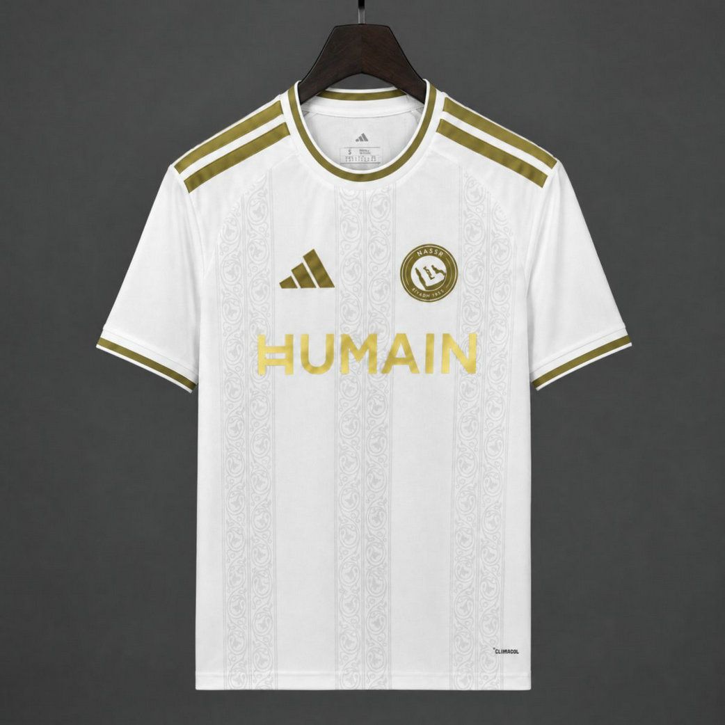 Camiseta al nassr tercera blanco dorado 2026 2027 kkgool