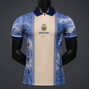 Camiseta argentina azul blanca polo edicion especial 2026 2027 kkgool