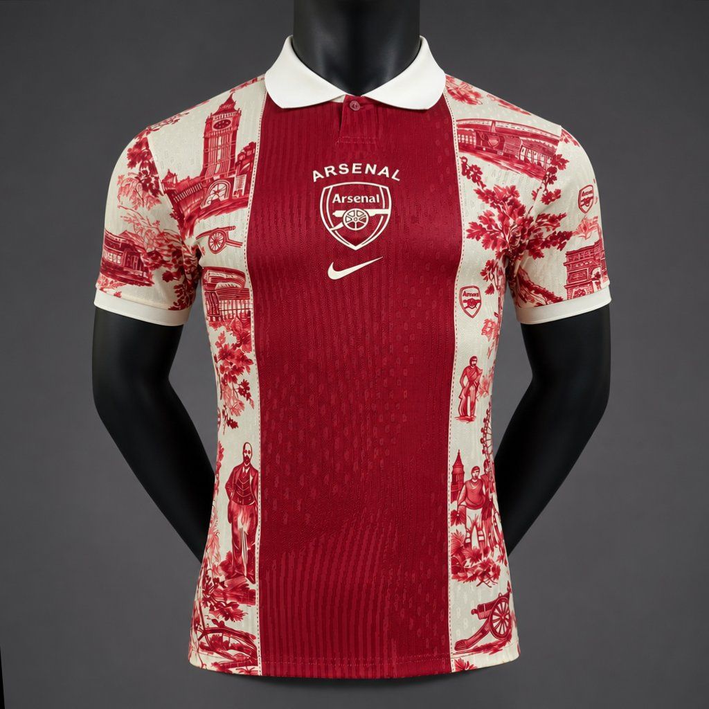 Camiseta arsenal roja blanca polo edicion especial 2026 2027 kkgool camiseta