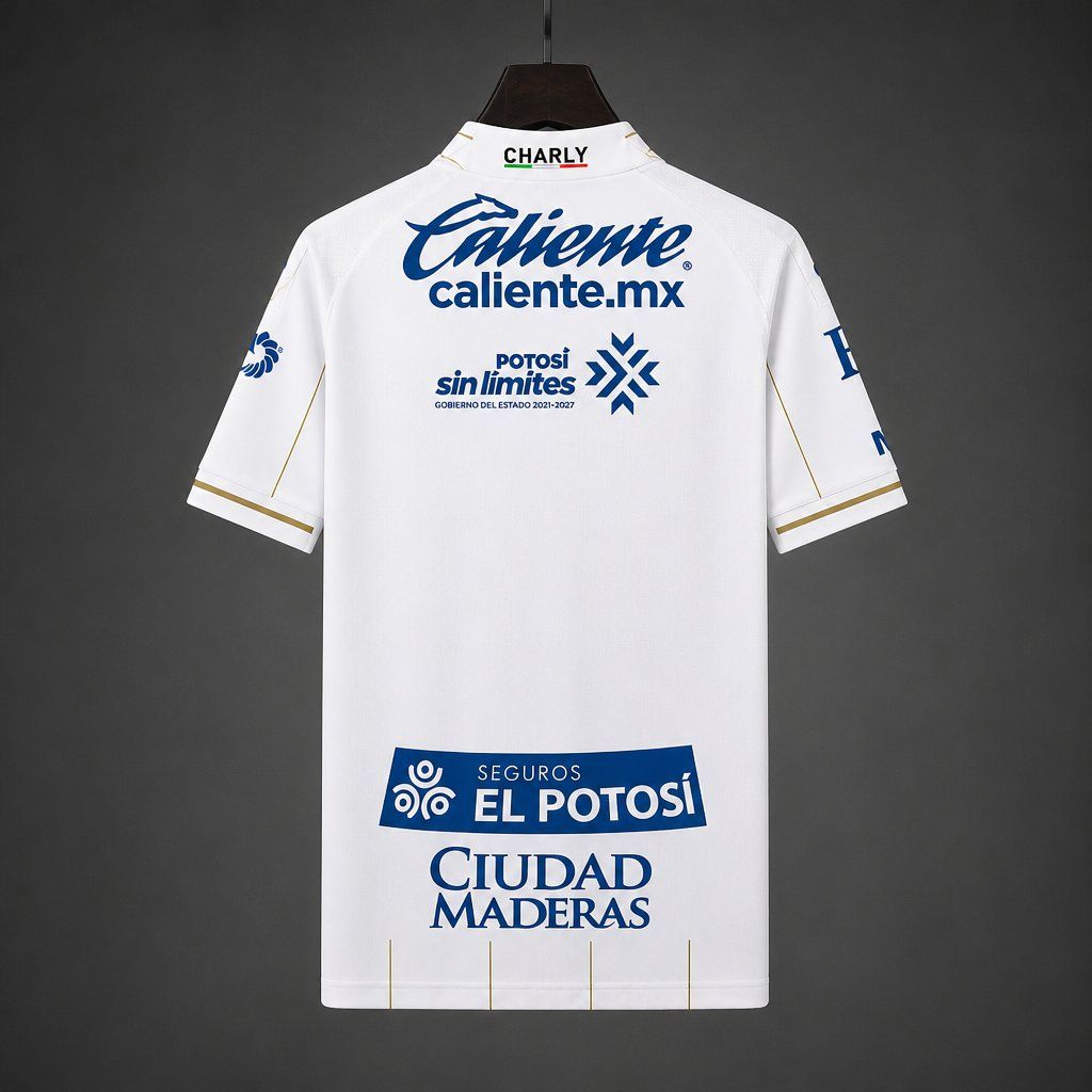 Camiseta atletico san luis segunda equipacion 2026 2027 vista trasera