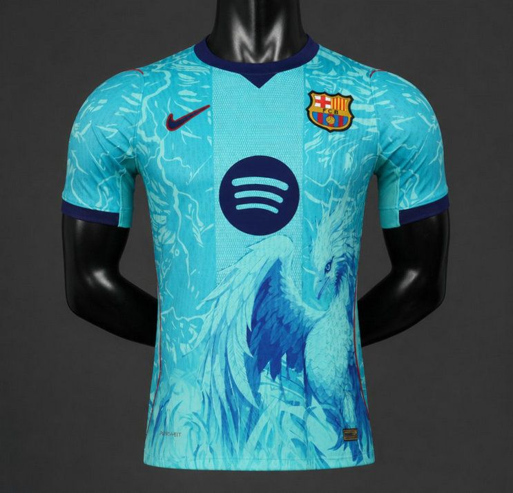 Camiseta barcelona edicion especial fenix azul turquesa 2026 2027 version player kkgool