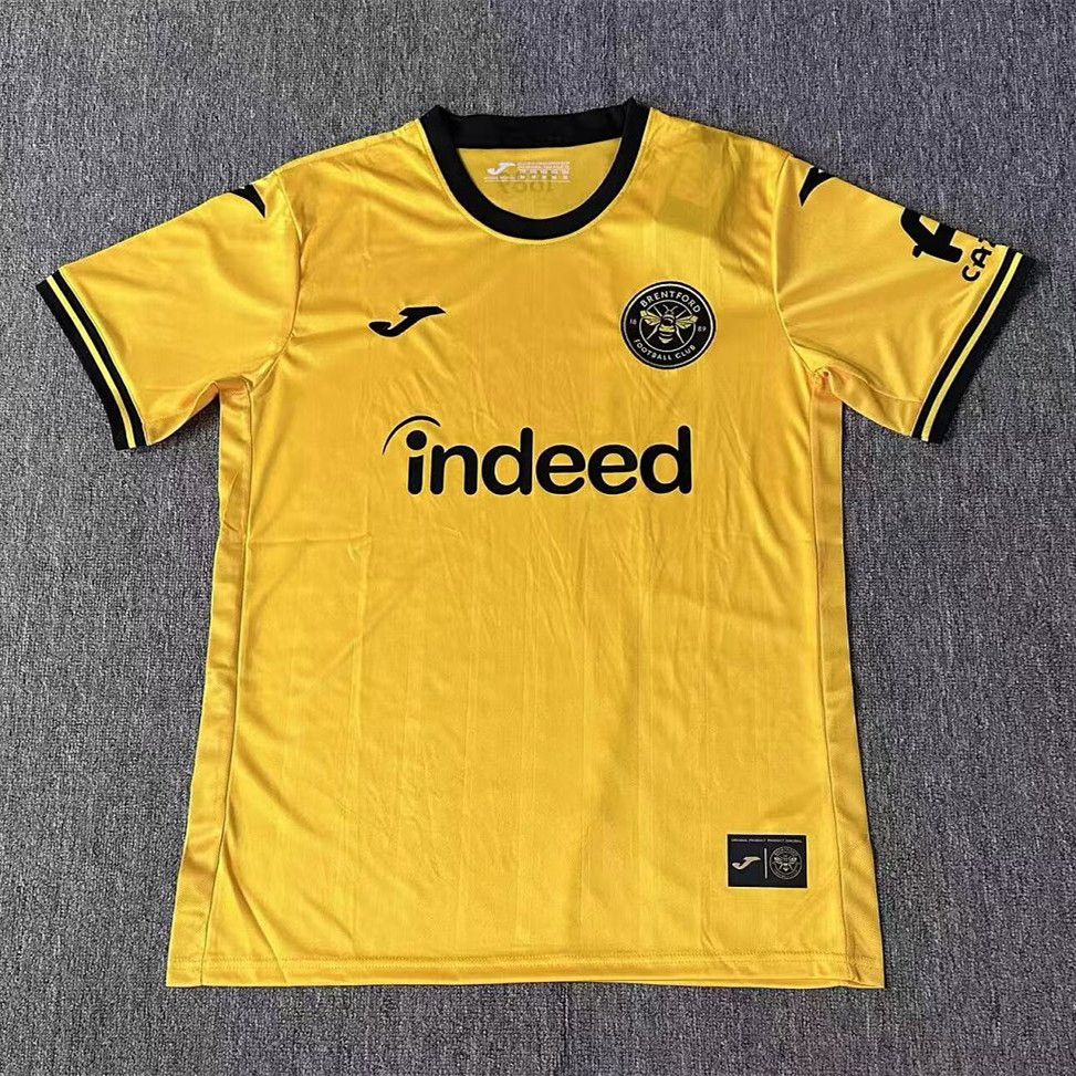 Camiseta brentford tercera equipacion 2026 2027 amarillo kkgoolcamiseta
