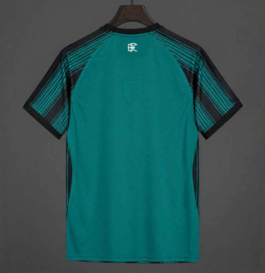 Vista trasera camiseta burnley tercera negro verde en kkgool