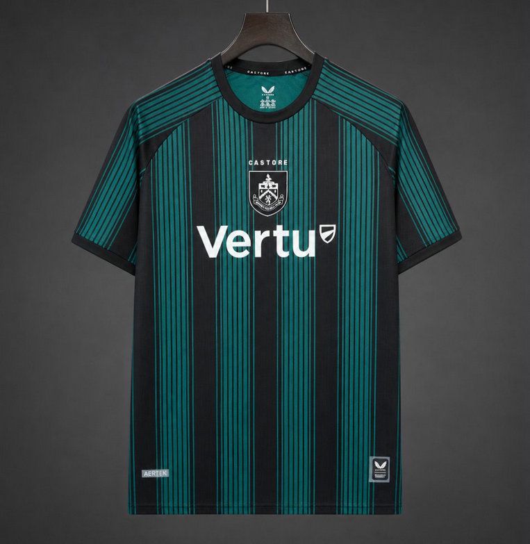Camiseta burnley tercera negro verde 2026 2027 kkgool
